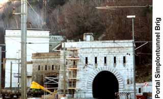 Portal Simplontunnel Brig